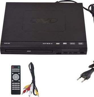 OEM Reproductor De Dvd Digital Multimedia Dvd-225 Con Salida Av Y Control Remoto Para Tv, Vcd Y Reproductor De Dvd. Enchufe Europeo