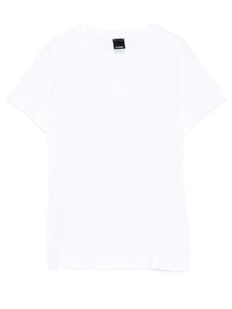 【関税&送料込】Pinko T-shirts and Polos White T-shirt with PINKO logo and birds PINKO → Shop Online