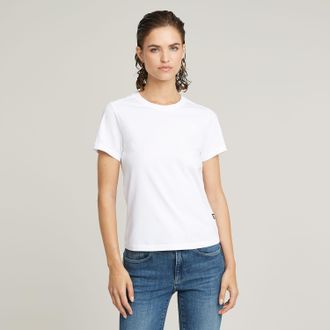 G-Star T-Shirt G-STAR Nifous, Damen, Gr. XXL (44), weiss (wei&szlig;), Single Jersey, Obermaterial: 100% Baumwolle, unifarben, regular fit, Rundhals, Shirts T-Shir