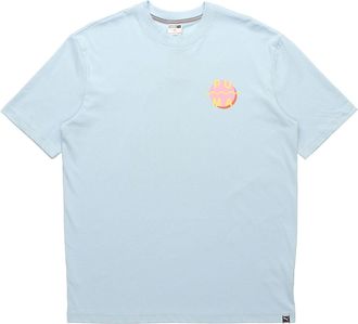 Puma Downtown Graphic Printed Short Sleeve TEE Blue 597337-18