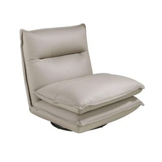 Angel Cerd&aacute; Sill&oacute;n giratorio piel gris taupe