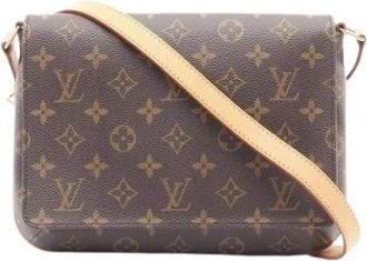 Louis Vuitton Pre-owned Cross Body Bags, female, Brown, Size: ONE SIZE Pre-owned Vintage Canvas Cross Body Bag