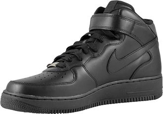 Nike Nike Air Force 1 Mid Womens Trainers (GS), Size 39, Black