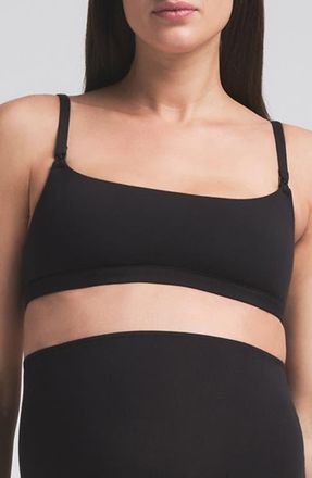SKIMS Jersey Maternity/Nursing Bra in Soot at Nordstrom, Size Xx-Small