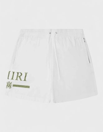 Amiri Mens Amiri Ma Bar Logo Swimtrunk White - Size: 32/30/31