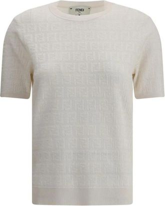 Fendi Mujer, Jerseys, Blanco, Talla: S