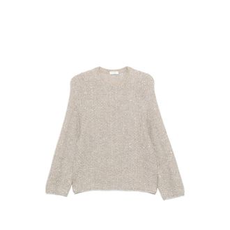 PANICALE Sequin-embellished Ribbed-knit Sweater