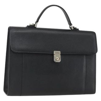 Burberry Pre-owned Vintage Business Bag - Dames - Vintage Handtas - Zwart - ONE Size - Leer - Vintage