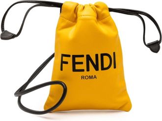 Fendi Yellow Leather Pouch (Pre-Owned)