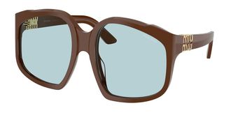 Miu Miu MUA07SF Asian Fit 24D20R Womens Sunglasses Brown Size 59