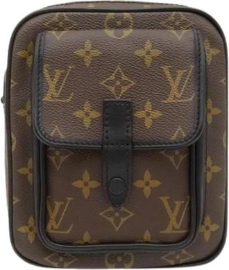 Louis Vuitton Pre-owned Macassar Christopher Wearable - Dames - Vintage Schoudertas - Bruin - ONE Size - Leer - Vintage