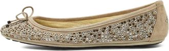 Jimmy Choo London Ballerine con fiocco e cristalli - Toni neutri