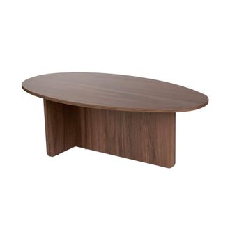 Calicosy Mesa de centro con tablero ovalado l120 cm - nogal