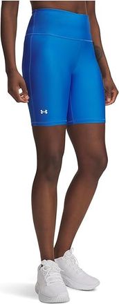 Under Armour Tech Bike Shorts Womens Shorts Blue Atlantis/White : LG (US 12-14), Polyester/Elastane