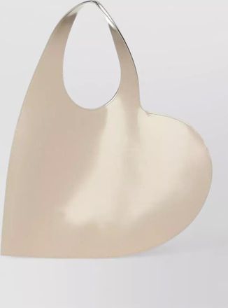 Coperni heart leather shoulder tote bag