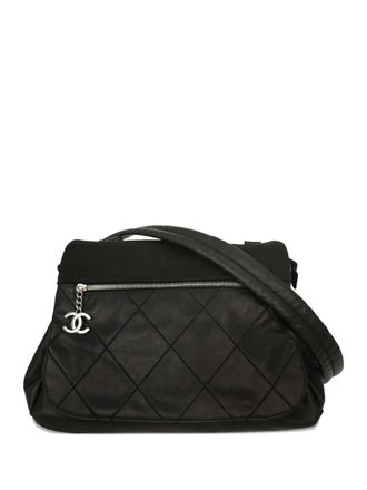 Chanel 2006-2009 quilted canvas shoulder bag - Black