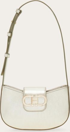 Ferragamo Women Double Gancini mini bag Beige