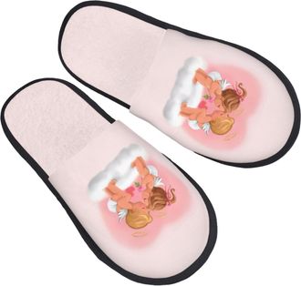 Generic Sliders Angel Love Heart Reusable Cotton Slippers Warm Slippers For Big Kid Adult Indoor M