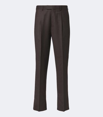 Ermenegildo Zegna Pleated wool straight pants
