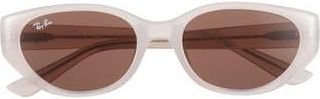 Ray-Ban 55mm Pillow Sunglasses in Opal Beige at Nordstrom Rack