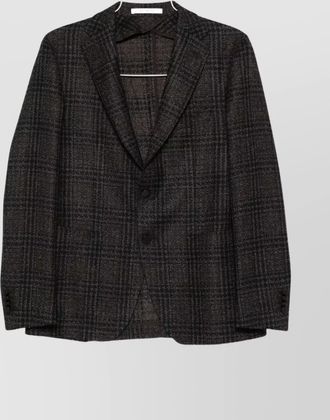 Tagliatore mens jacket with check pattern design