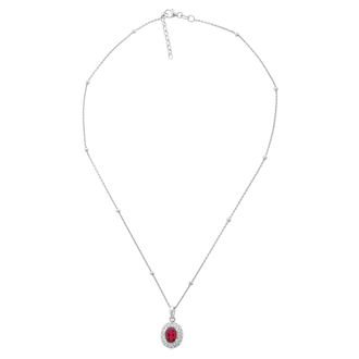 Orphelia Udine WoMens 925 Sterling Silver Chain with Pendant - ZH-7236/RU - One Size