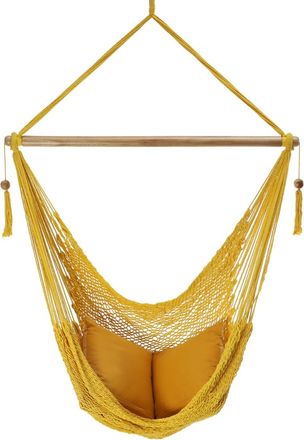 Hamac del sol Diriamba l - silla hamaca de nicaragua - amarillo - 100% algodón