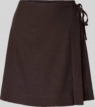 Mbym mbyM Wickelrock mit seitlicher Schn&uuml;rung Modell Rosavine in Dunkelbraun, Gr&ouml;&szlig;e XL