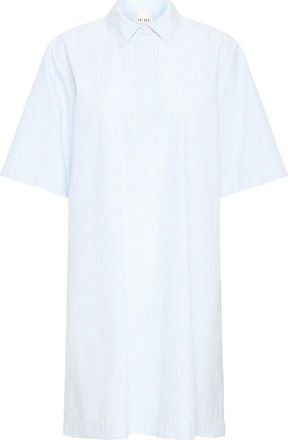 Ichi Washer BD Shirt Dress - Dames - Shirt Kleedjes - Blauw - M - Kleedjes