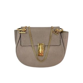 Chlo&eacute; Pre-owned Leren Crossbodytas - Dames - Pre-owned - Grijs - Maat: ONE Size Leer