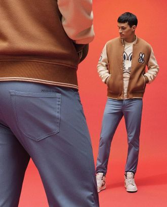 Psycho Bunny Mens Maverick 10K Step Pant 425 HAZY BLUE / 30