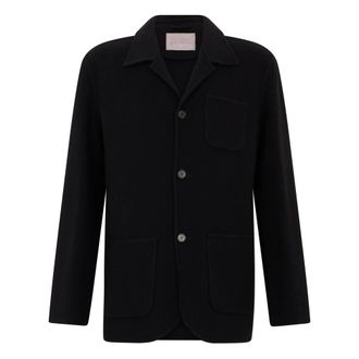 Herno Wolmix Jas - Heren - Jassen - Zwart - Maat: 2XL Wol