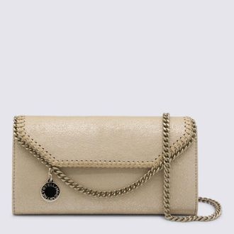 Stella McCartney Stella Mccartney Gold Faux Leather Continental Wallet Crossbody Bag