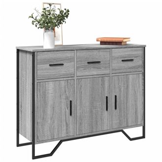 Berkfield Home Sideboard Grey Sonoma 97x32.5x74.5 cm Engineered Wood