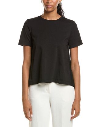 Kenneth Cole High-Low Pleated Back T-Shirt