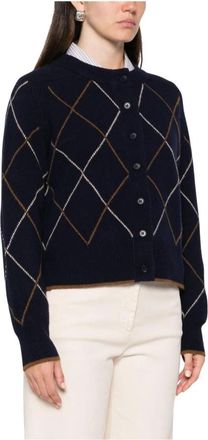 Moismont Auguste Cardigan - Dames - Vesten - Blauw - XS - Wol - Truien & Vesten