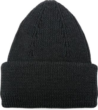 Roberto Collina Cable-knit Turn-up Brim Beanie Hat