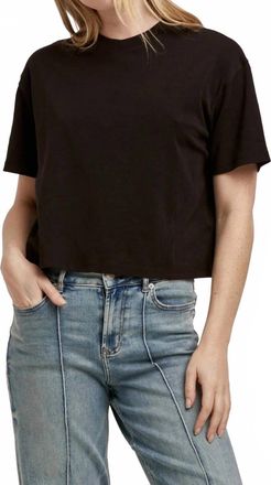 Dear John Denim Maddox Short Sleeve Top In Black