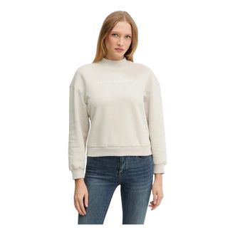 A|X Armani Exchange Dames, Sweatshirts & Hoodies, Beige, Maat: XL Katoen
