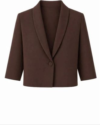 2-Biz Jassen, Dames, Bruin, XL, Leer, Blazer