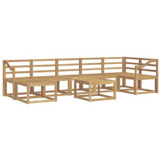 vidaXL Conjunto De Sof&aacute;s De Exterior 8 Pcs Blanco Vidaxl