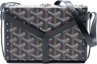 Goyard Pre-owned Goyard Goyardine Minaudiere Trunk Bag Ladies M12019 3080/M346