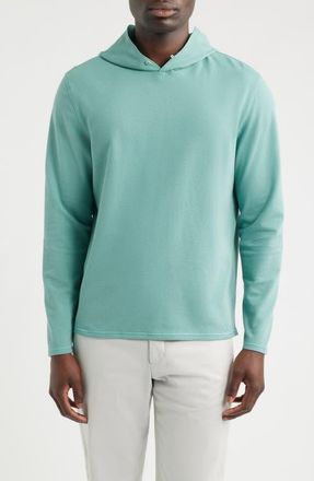 Johnnie-O Stretch Cotton Blend Pebble Hoodie in Sublime at Nordstrom, Size Xx-Large
