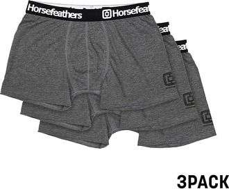Horsefeathers Dynasty 3Pk Boxershorts grau