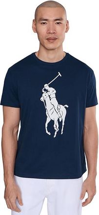 Polo Ralph Lauren Classic Fit Big Pony Jersey T-Shirt Mens Clothing Cruise Navy : SM, Cotton
