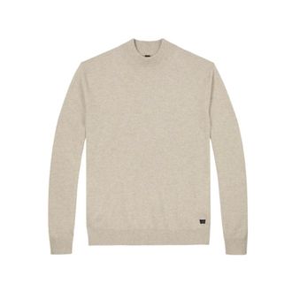 Wahts Wahts, Truien & Vesten, Heren, Beige, XL, Wol, Rendell Mockneck Pullover