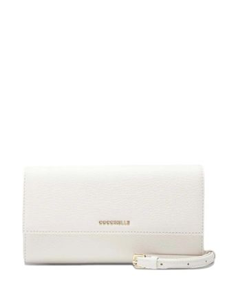 Coccinelle metallic-logo wallet - Bianco