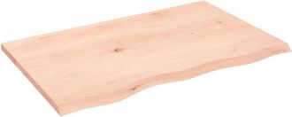 vidaXL Encimera de baño madera maciza sin tratar 80x50x2 cm vidaXL