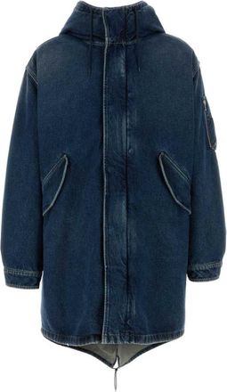 Prada Denim Oversize Padded Coat