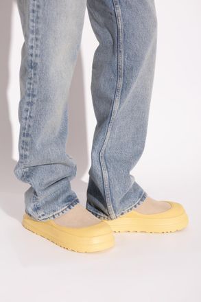 UGG GOLDENGLOW SUEDE CLOG Shoes, Womens, Beige